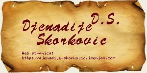 Đenadije Skorković vizit kartica